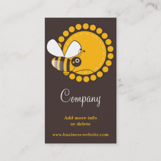 Tarjeta de visita de la abeja