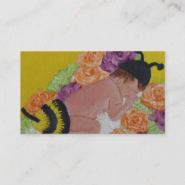 Tarjeta de visita de la abeja del bebé (Anverso)
