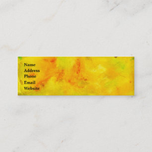 Tarjeta de visita de la acuarela de la fruta