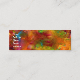 Tarjeta de visita de la acuarela del arco iris