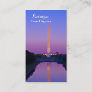 Tarjeta de visita de la agencia de viajes