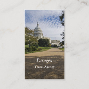 Tarjeta de visita de la agencia de viajes