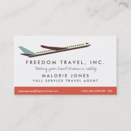Tarjeta de visita de la agencia de viajes de la mu