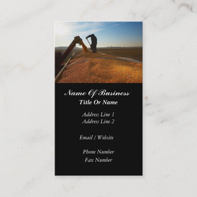 Tarjeta de visita de la agricultura (Anverso)