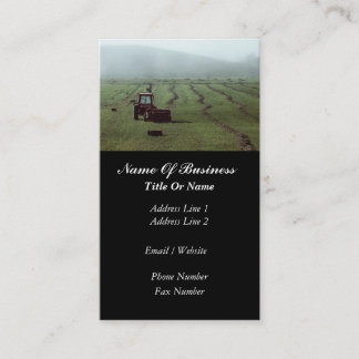 Tarjeta de visita de la agricultura