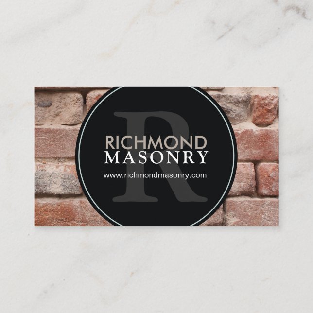 TARJETA DE VISITA DE LA ALBAÑILERÍA (Anverso)