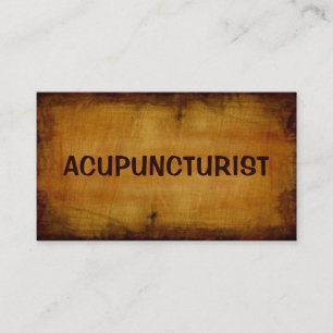 Tarjeta de visita de la antigua acupuntura