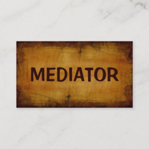 Tarjeta de visita de la antigua del mediador