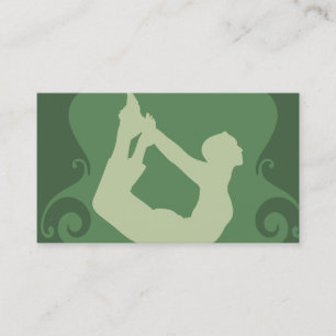 Tarjeta de visita de la aptitud de la yoga