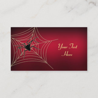 Tarjeta de visita de la araña y del Web