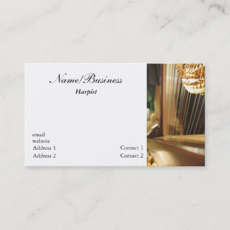 Tarjeta de visita de la arpa