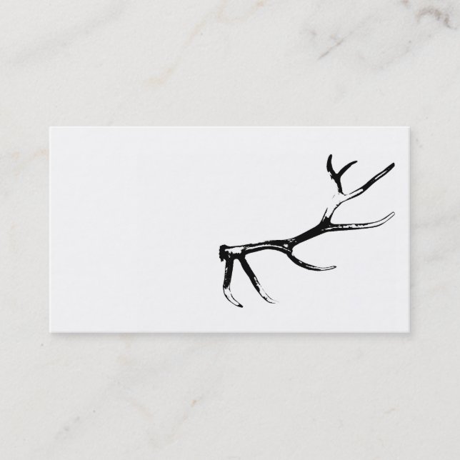 Tarjeta de visita de la asta de los alces (Anverso)