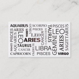 Tarjeta de visita de la ASTROLOGÍA