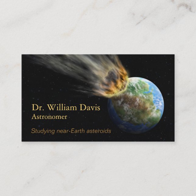 Tarjeta de visita de la astronomía (Anverso)