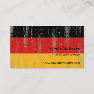 Tarjeta de visita de la bandera de Alemania