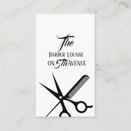 Tarjeta de visita de la barbería