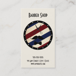 Tarjeta de visita de la barbería