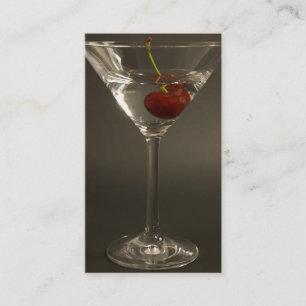 Tarjeta de visita de la bebida de Martini