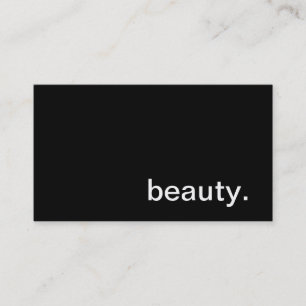 Tarjeta de visita de la belleza