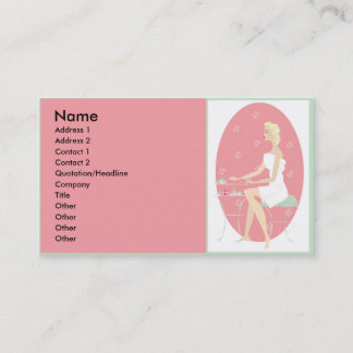 Tarjeta de visita de la belleza #5