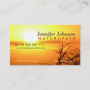 Tarjeta de visita de la belleza de la naturaleza