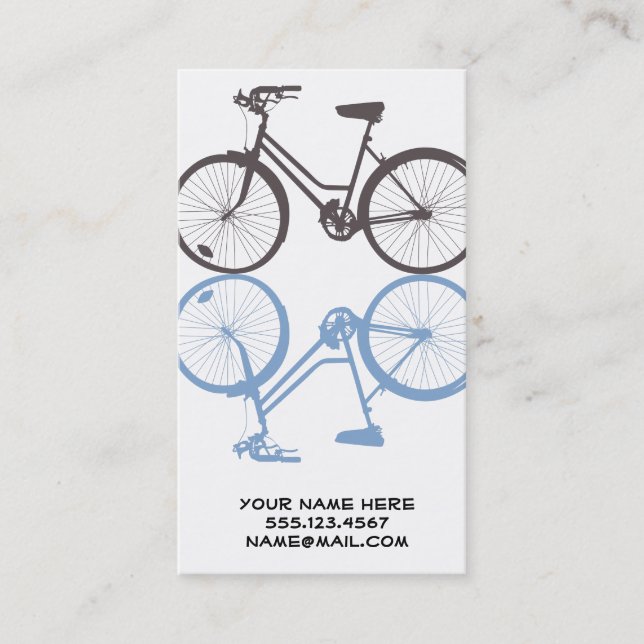 Tarjeta de visita de la bici (Anverso)