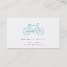 Tarjeta de visita de la bicicleta