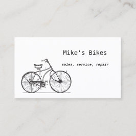 Tarjeta de visita de la bicicleta