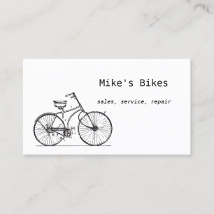 Tarjeta de visita de la bicicleta