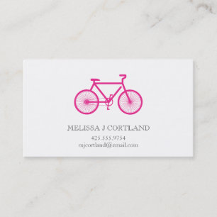 Tarjeta de visita de la bicicleta
