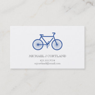 Tarjeta de visita de la bicicleta