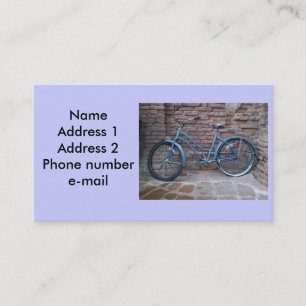 Tarjeta de visita de la bicicleta del vintage
