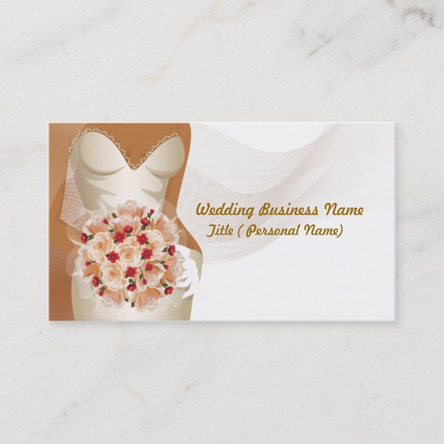 Tarjeta de visita de la boda (Anverso)