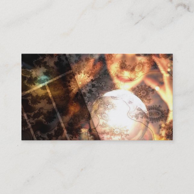 Tarjeta de visita de la bola de cristal (Anverso)