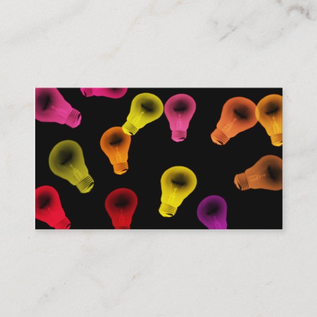 Tarjeta de visita de la bombilla (Anverso)