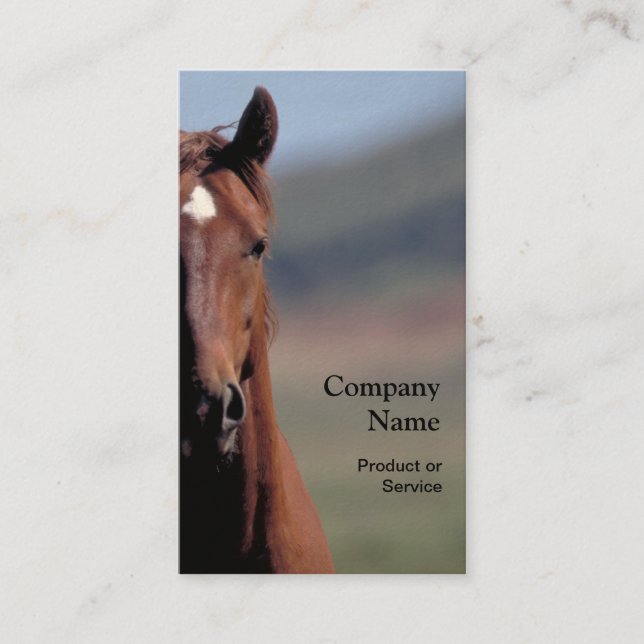 Tarjeta de visita de la cabeza de caballo (Anverso)