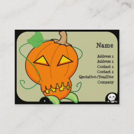 Tarjeta de visita de la calabaza