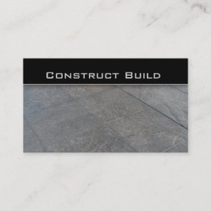 Tarjeta de visita de la calzada del contratista de