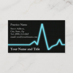 tarjeta de visita de la cardiología