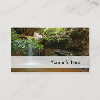 Tarjeta de visita de la cascada