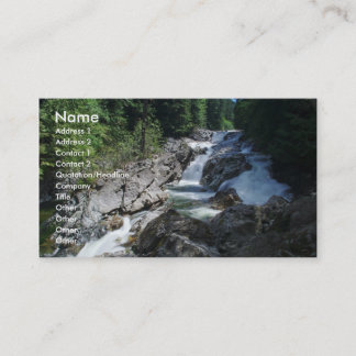 Tarjeta de visita de la cascada