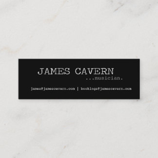 Tarjeta de visita de la caverna de James
