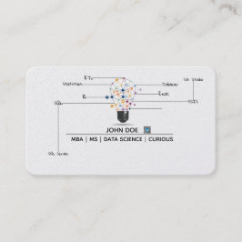 Tarjeta de visita de la ciencia de los datos