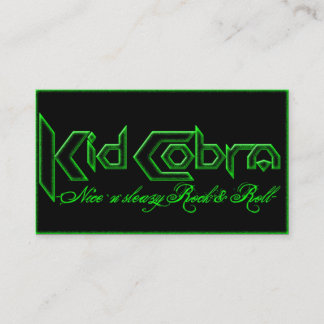 Tarjeta de visita de la cobra del niño