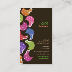 Tarjeta de visita de la comida del modelo de la
