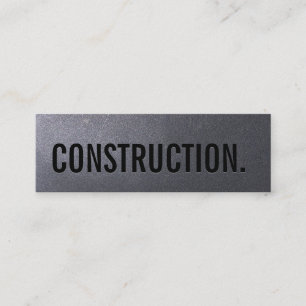 Tarjeta de visita de la construcción del negro de
