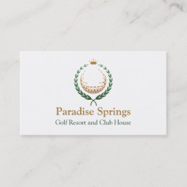 Tarjeta de visita de la corona de la pelota de