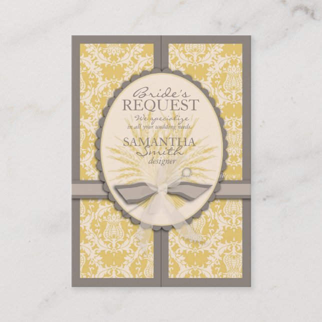 Tarjeta de visita de la cosecha del verano (Anverso)