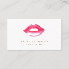 Tarjeta de visita de la cosmetología del lápiz