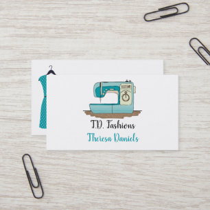 Tarjeta de visita de la costurera